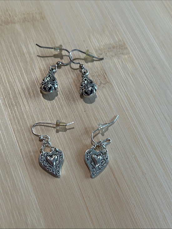 Brighton Jewelry - Brighton Silver ❤️ Drop Earrings - Brighton Silver drop earrings